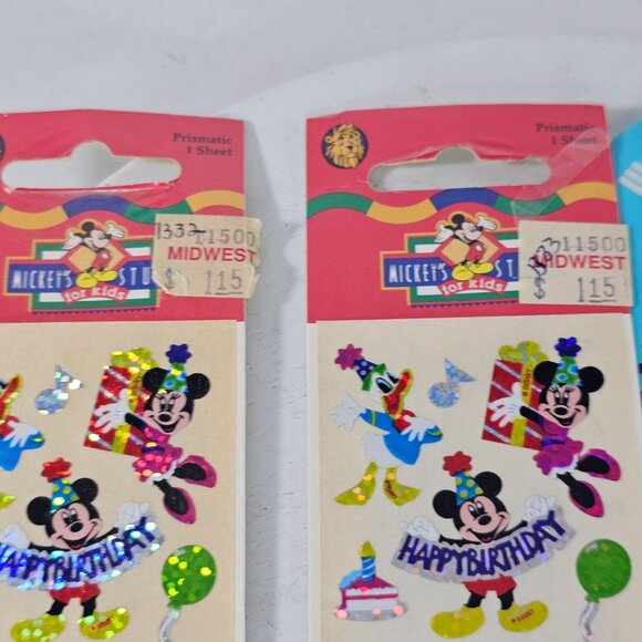 Disney Collectible Bundle Donald Duck Pin Disney World Button Birthday Stickers - Picture 7 of 10